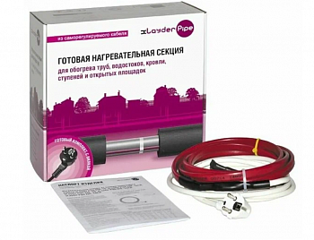 Комплект для обогрева труб xLayder Pipe EHL-16CR-4, 16 Вт/4 м с защитным экраном